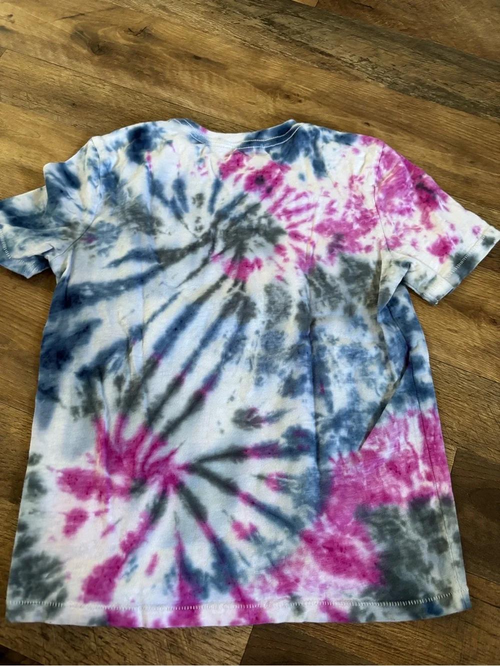 GAP Tie-Dye Pocket Tee - Pink, Blue & Gray